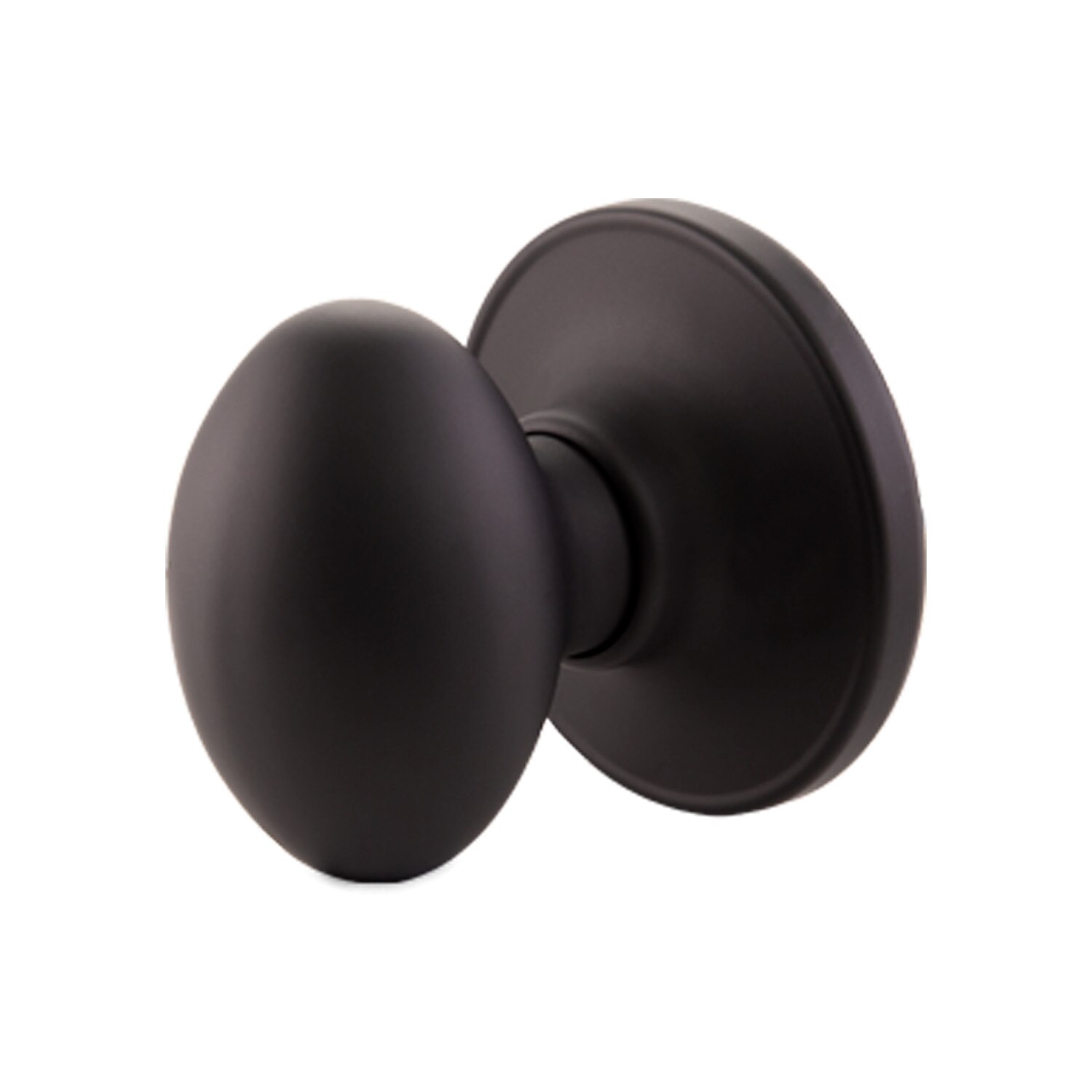 Egg Dummy Door Knob Matte Black ǀ Hardware & Locks ǀ Today's Design House
