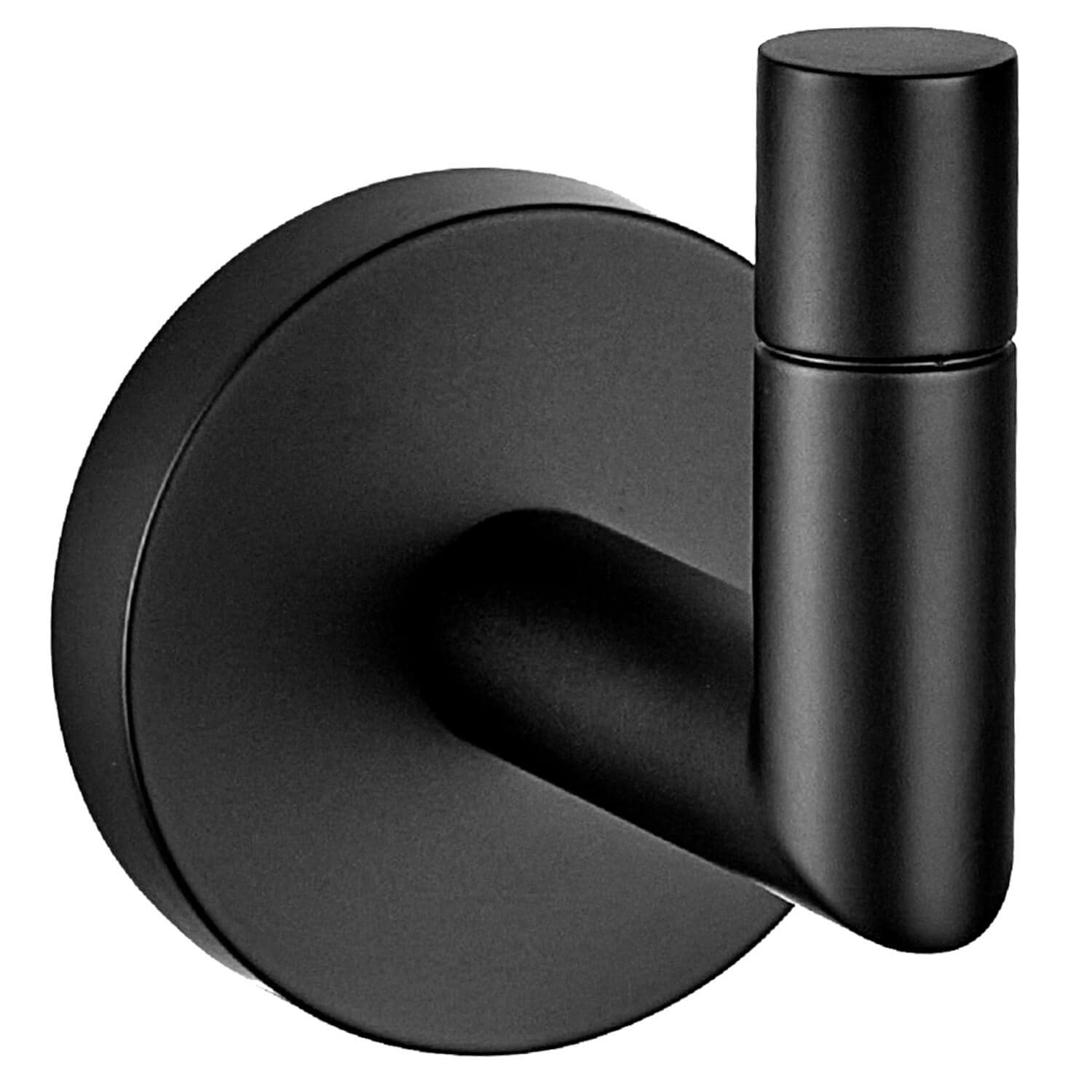 Design House 559351 Graz Park Two-Post Toilet Paper Holder, Classic Wall Mounted Spring Toilet Roll Holder, Matte Black