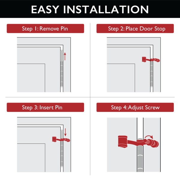 Satin Nickel Hinge Pin Door Stop for Hollow Core Doors Value Pack (10 per Pack) Satin Nickel Hinge Pin Door Stop for Hollow Core Doors Value Pack (10 per Pack)