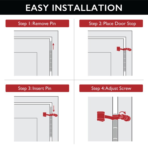 Oil Rubbed Bronze Hinge Pin Door Stop for Hollow Core Doors Value Pack (5 per Pack)