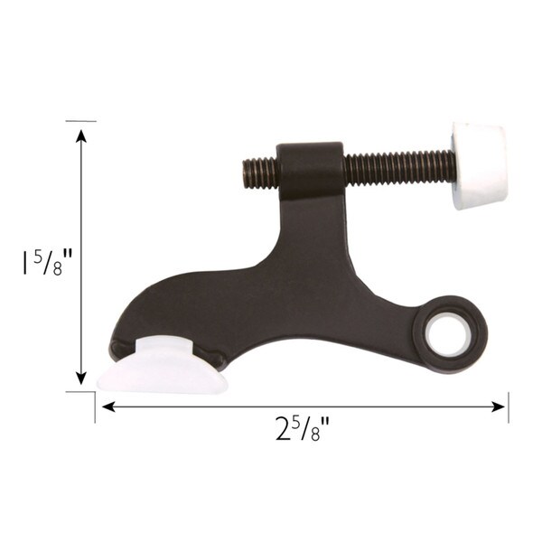 Oil Rubbed Bronze Hinge Pin Door Stop for Hollow Core Doors Value Pack (10 per Pack)