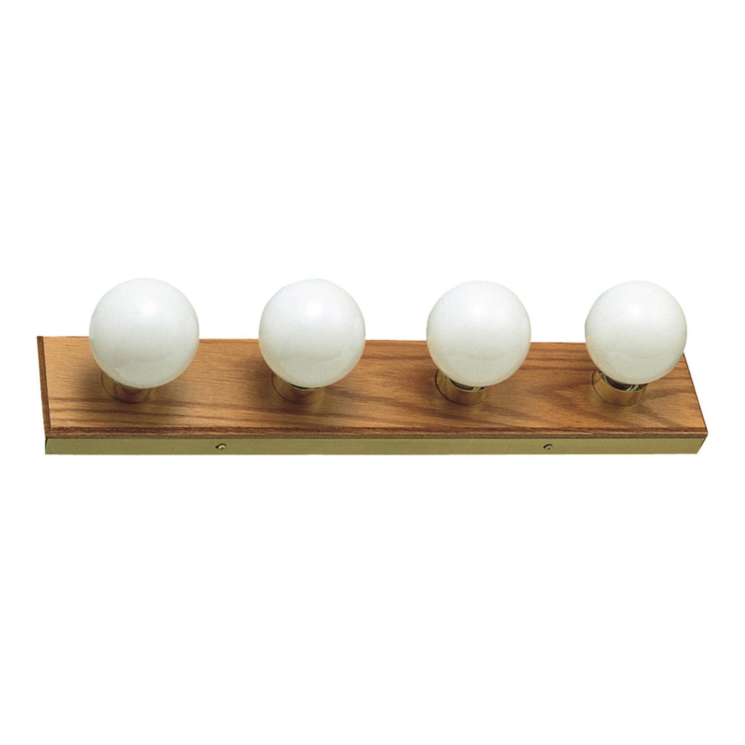 Oak vanity light discount