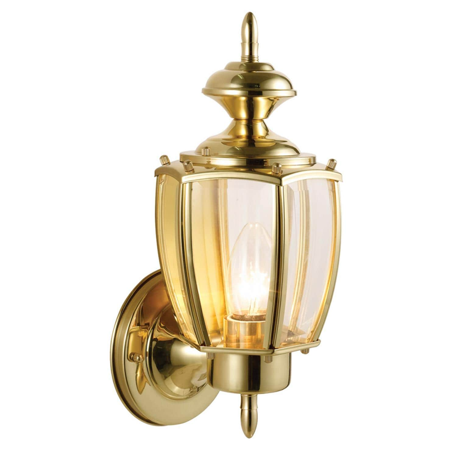 Wall Lantern in Antique Burnished Brass (Indoor or Outdoor