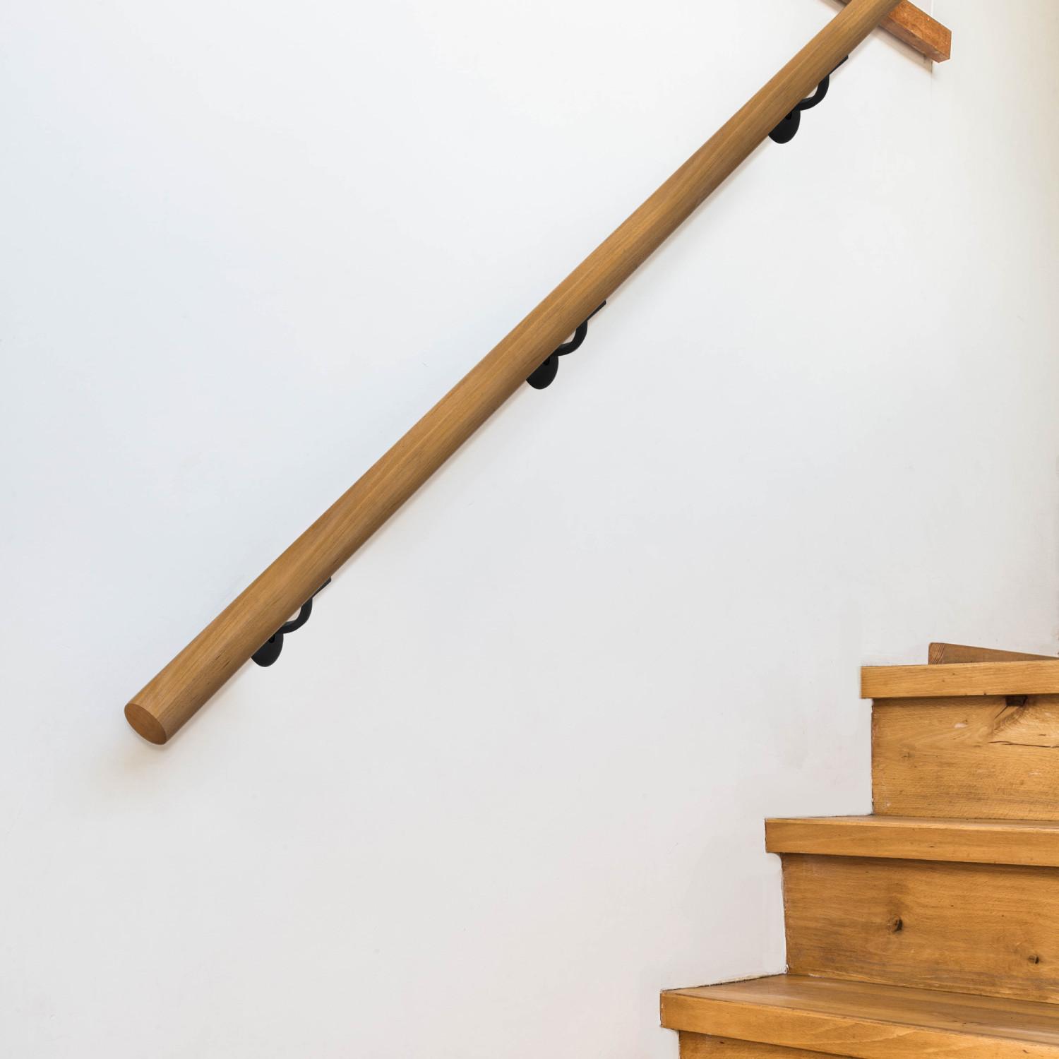 Jumbo Handrail Bracket Matte Black 5 Pack ǀ Hardware & Locks ǀ Today's