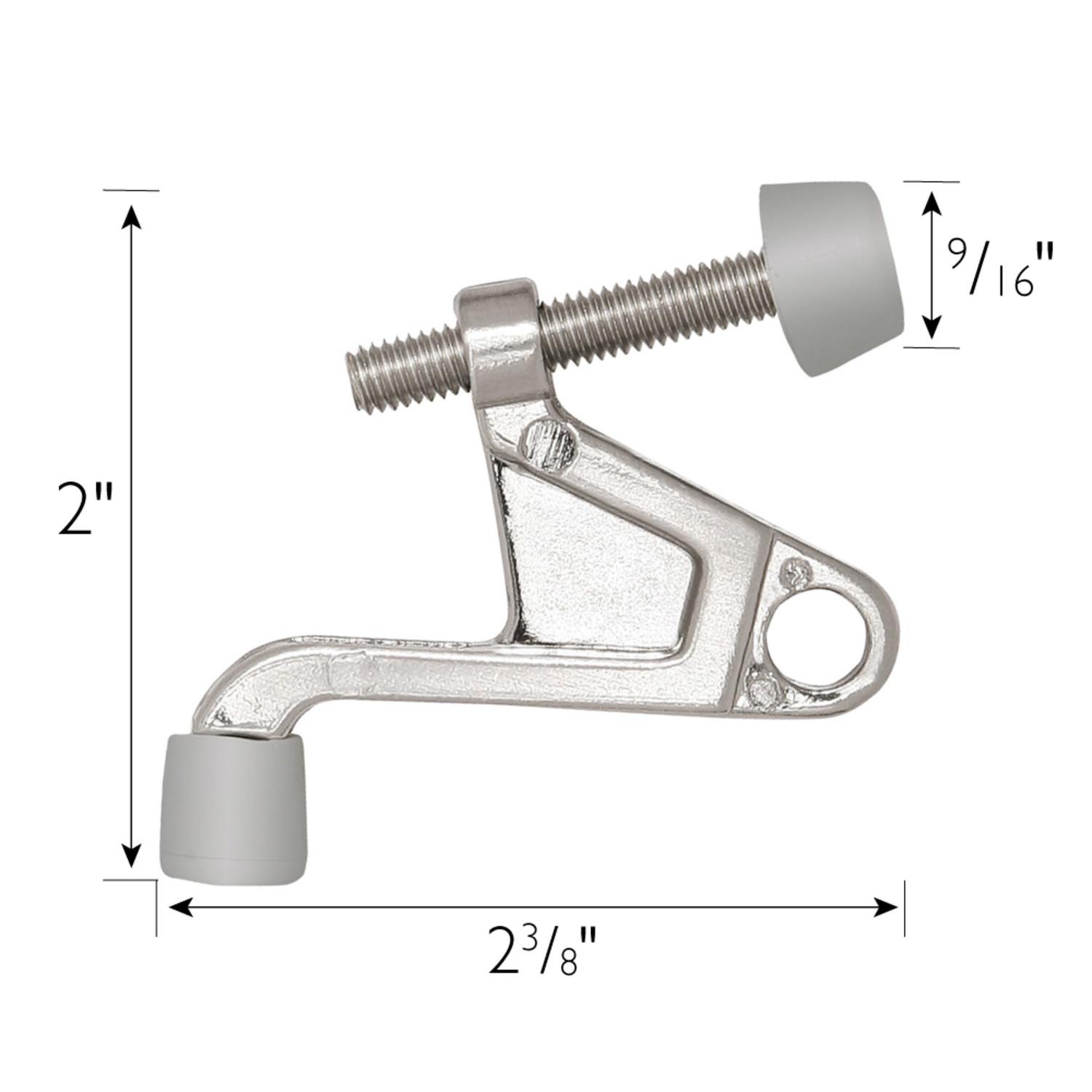Jumbo Hinge Pin Door Stop Satin Nickel 2.2 Inch 10 Pack ǀ Hardware & Locks ǀ Today's Design House