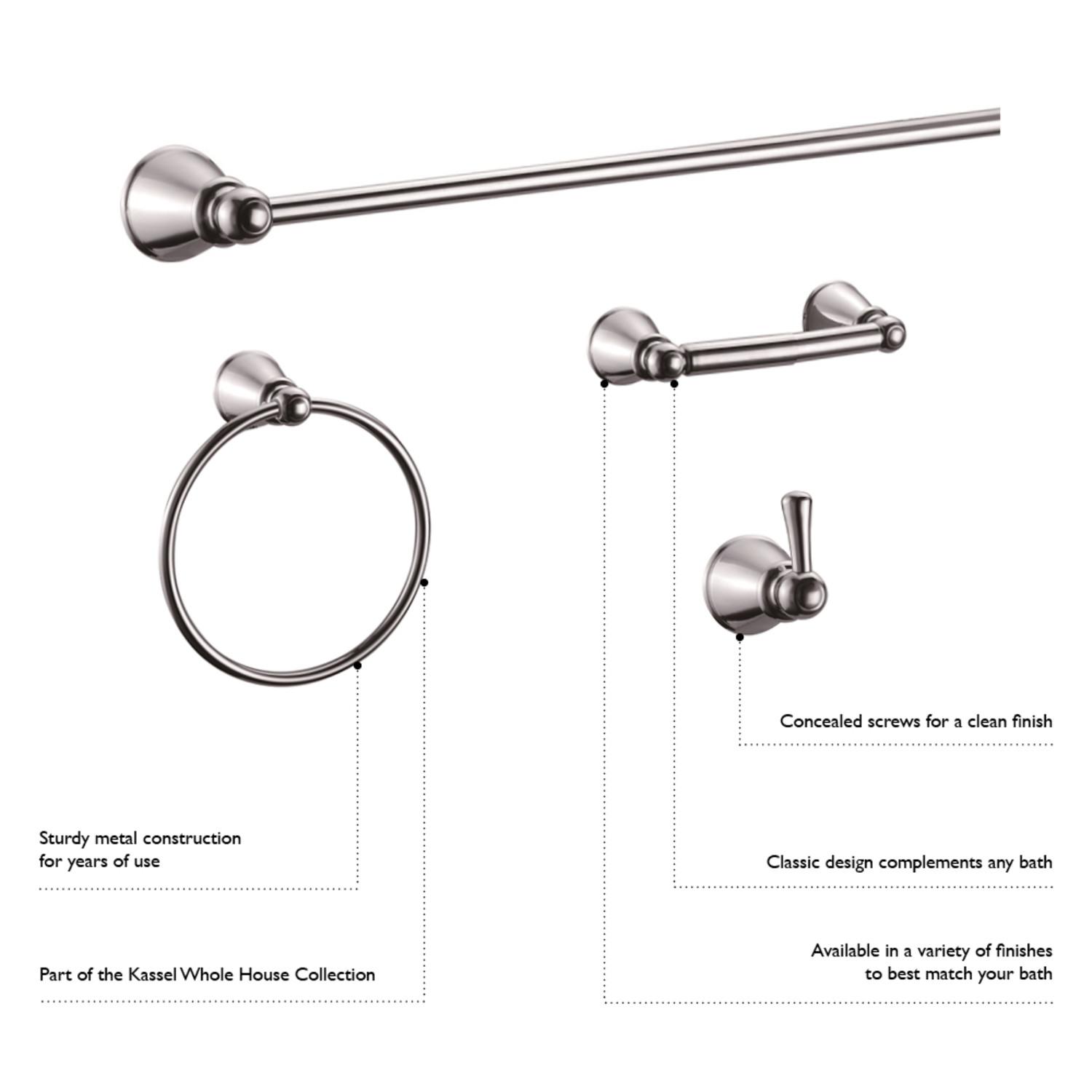 Kassel Chrome 4 Piece Bathroom Kit ǀ Bath ǀ Today's Design House