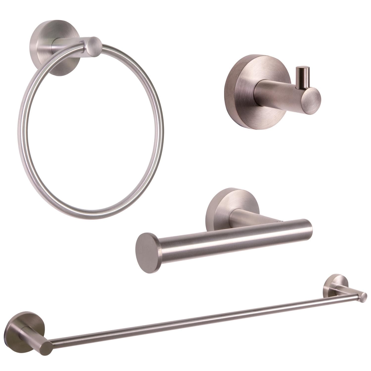 Design House 188433-SN Kelton 4 Piece Bath Accessories Satin Nickel