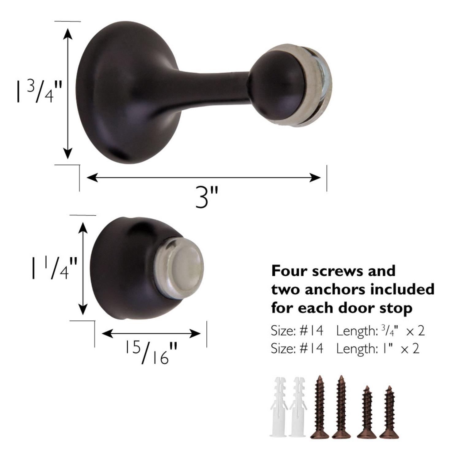 Doorstop Bronze 2 Pack ǀ Hardware & Locks ǀ Today's Design House