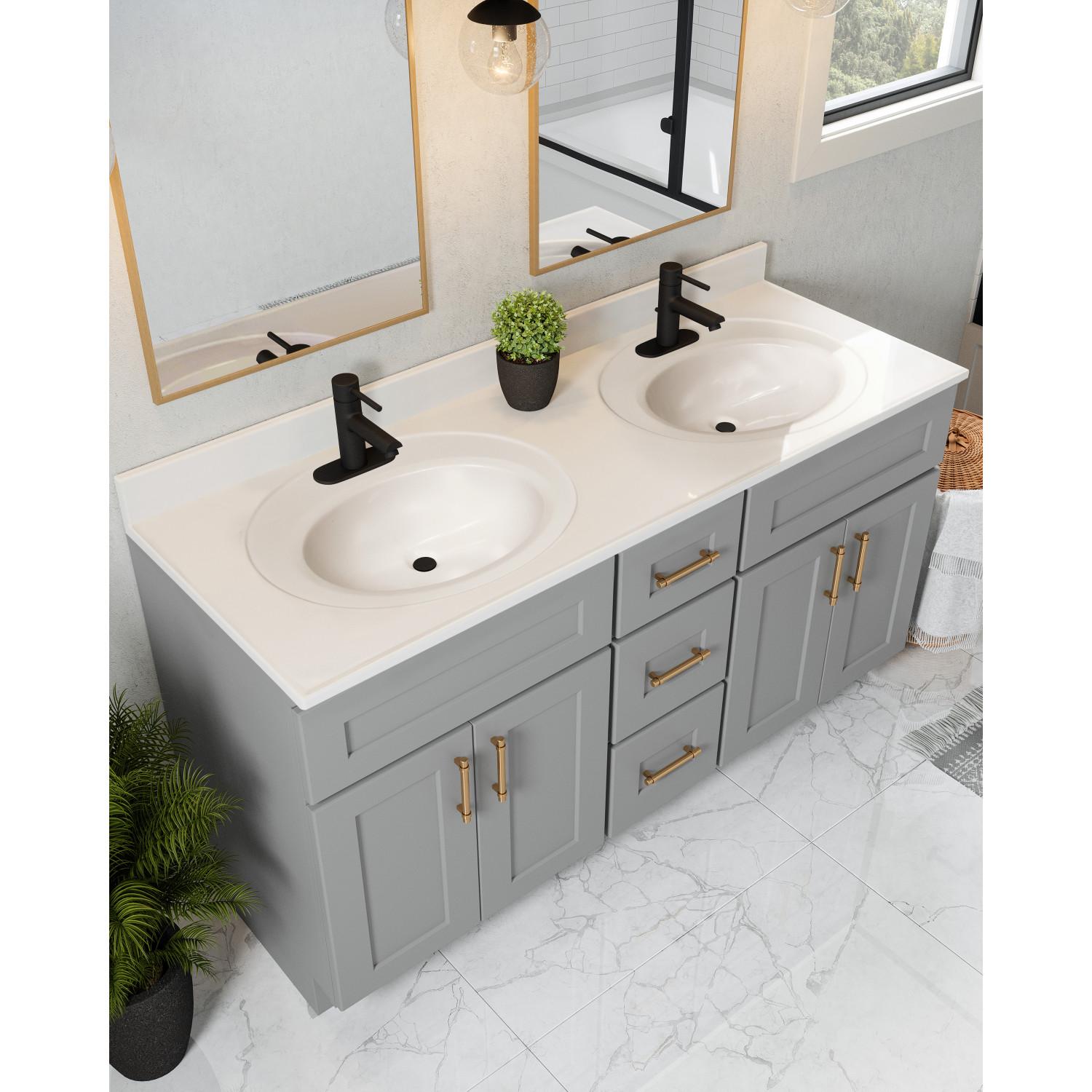 Cultured Marble Vanity Top with Double Bowl Bath Today's Design House