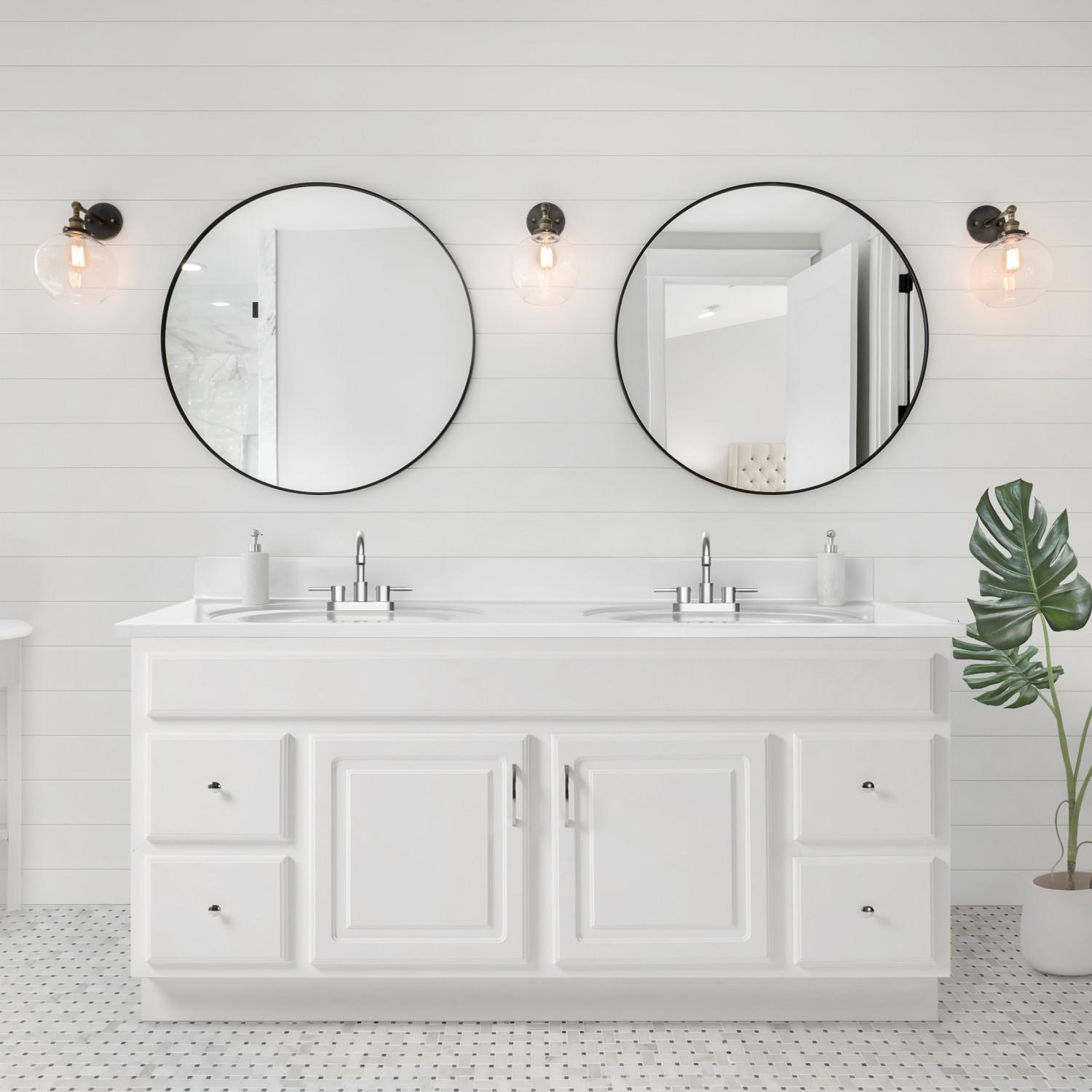Cultured Marble Vanity Top with Double Bowl | Bath | Today's Design House