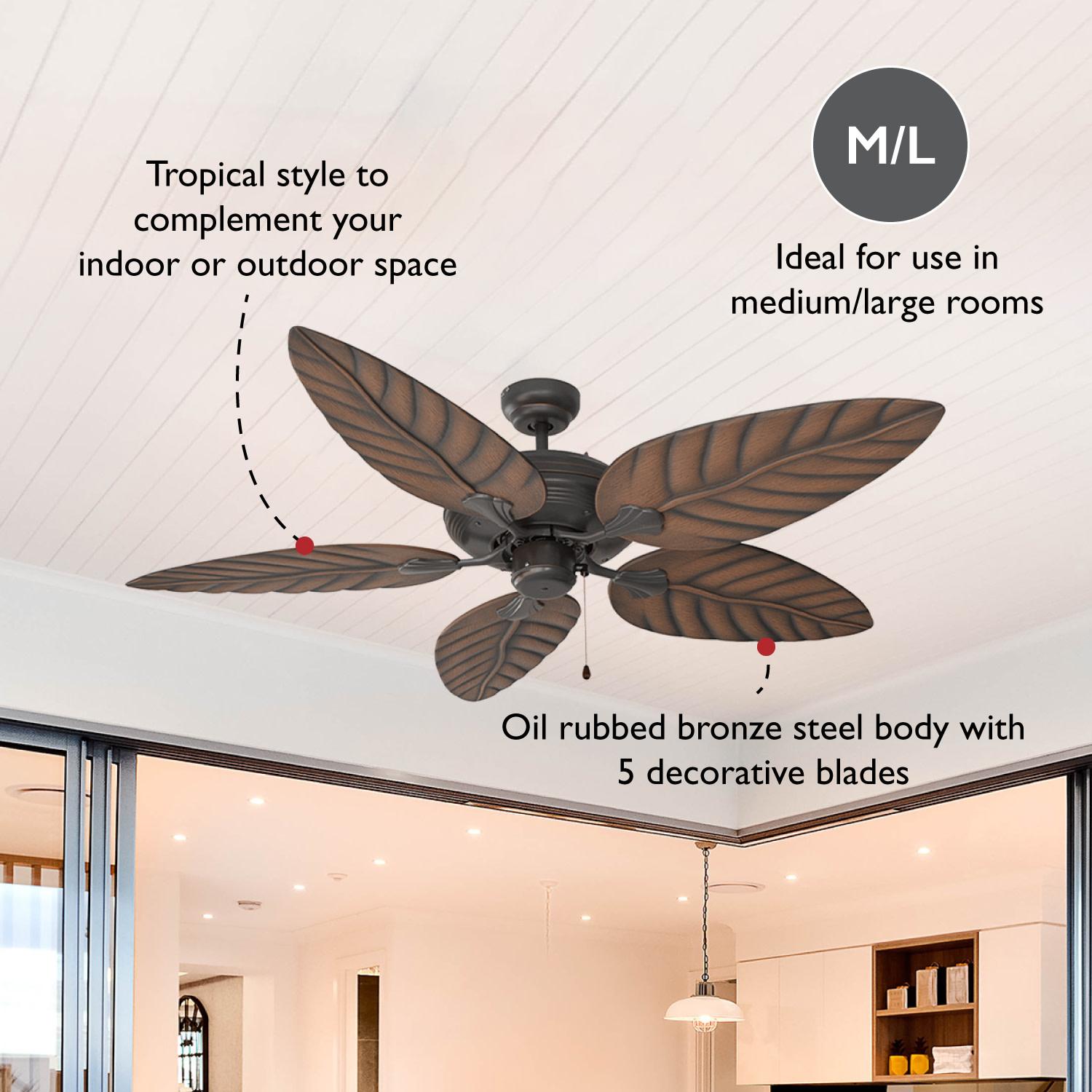 Martinique 52 Inch Ceiling Fan Bronze Lighting Fans Today S Design House