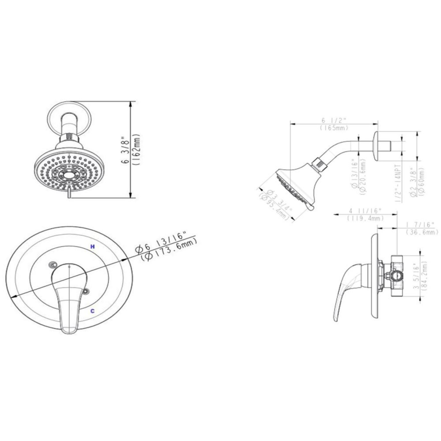 Middleton Shower Trim Oil Rubbed Bronze ǀ Bath ǀ Today's Design House
