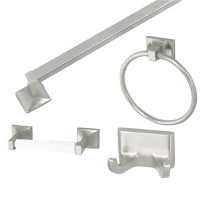 Glacier Bay Exhibit Wall-Mounted Tumbler Holder In Brushed Nickel  20714-0804