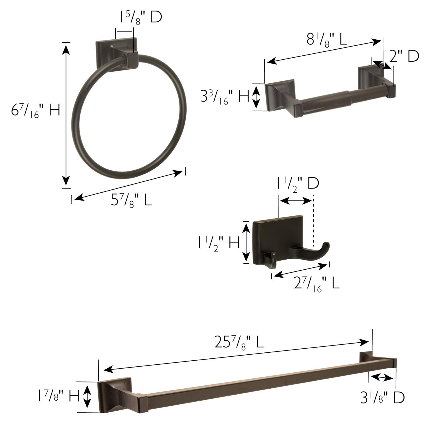 Millbridge Accessory Set Oil Rubbed Bronze ǀ Bath ǀ Today's Design House
