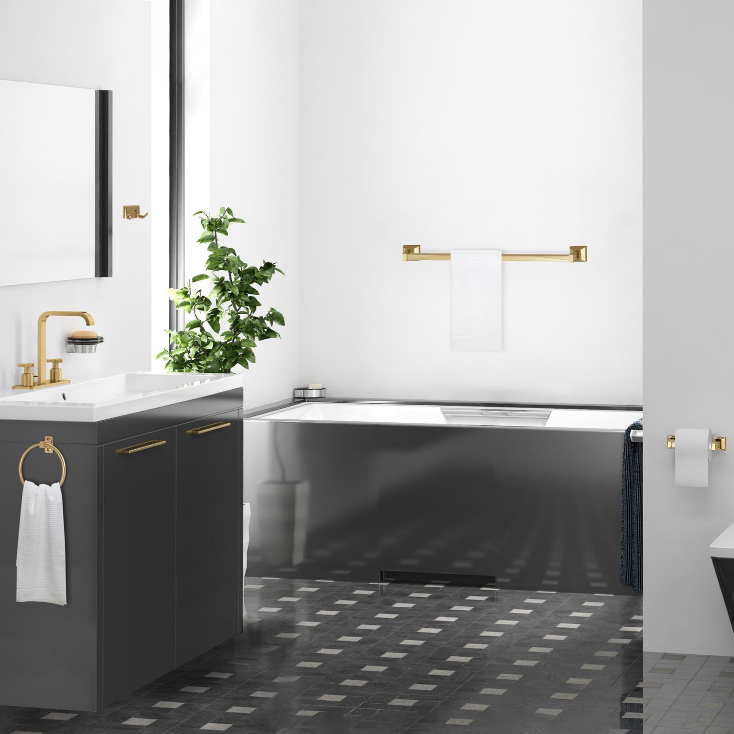 Millbridge Brass 4 Piece Bathroom Kit ǀ Bath ǀ Today's Design House