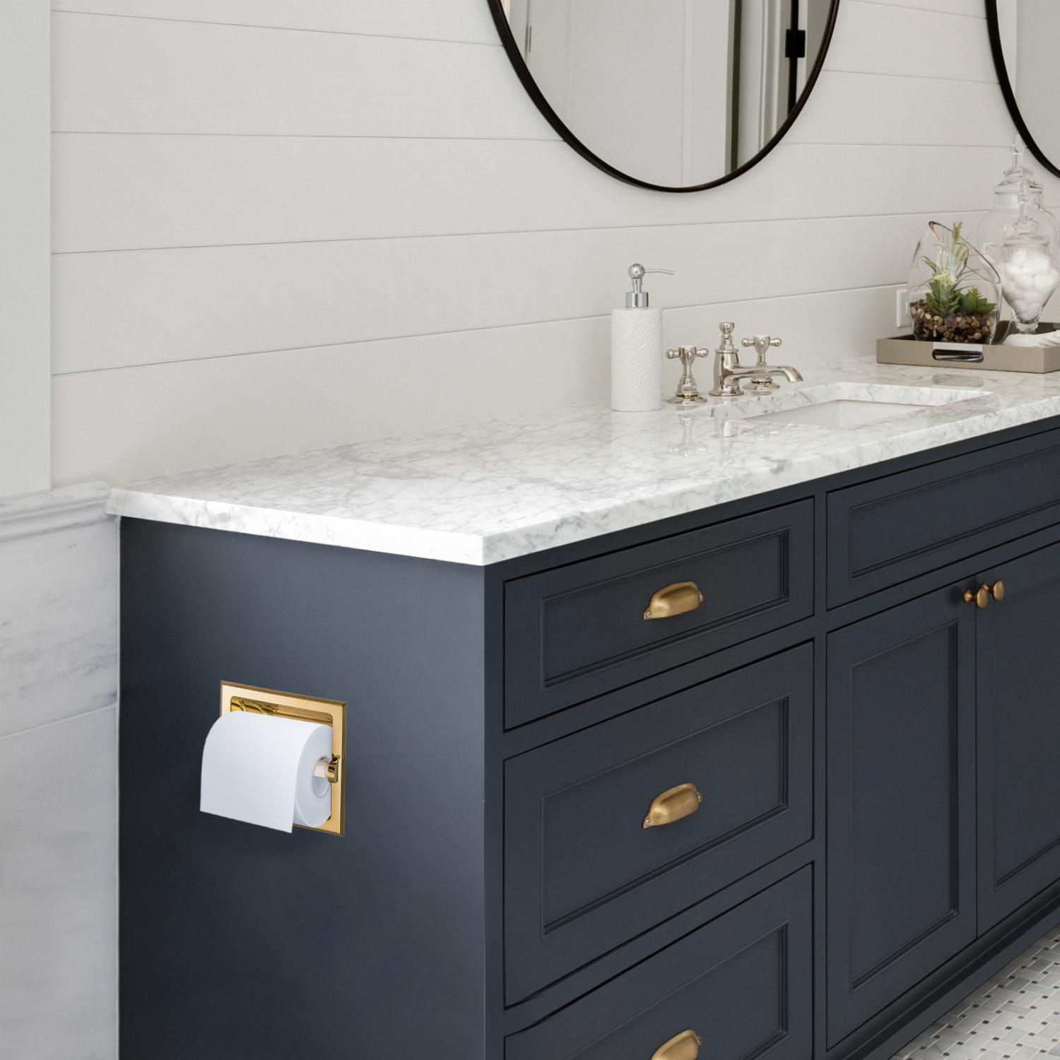 Recessed tissue holder discount