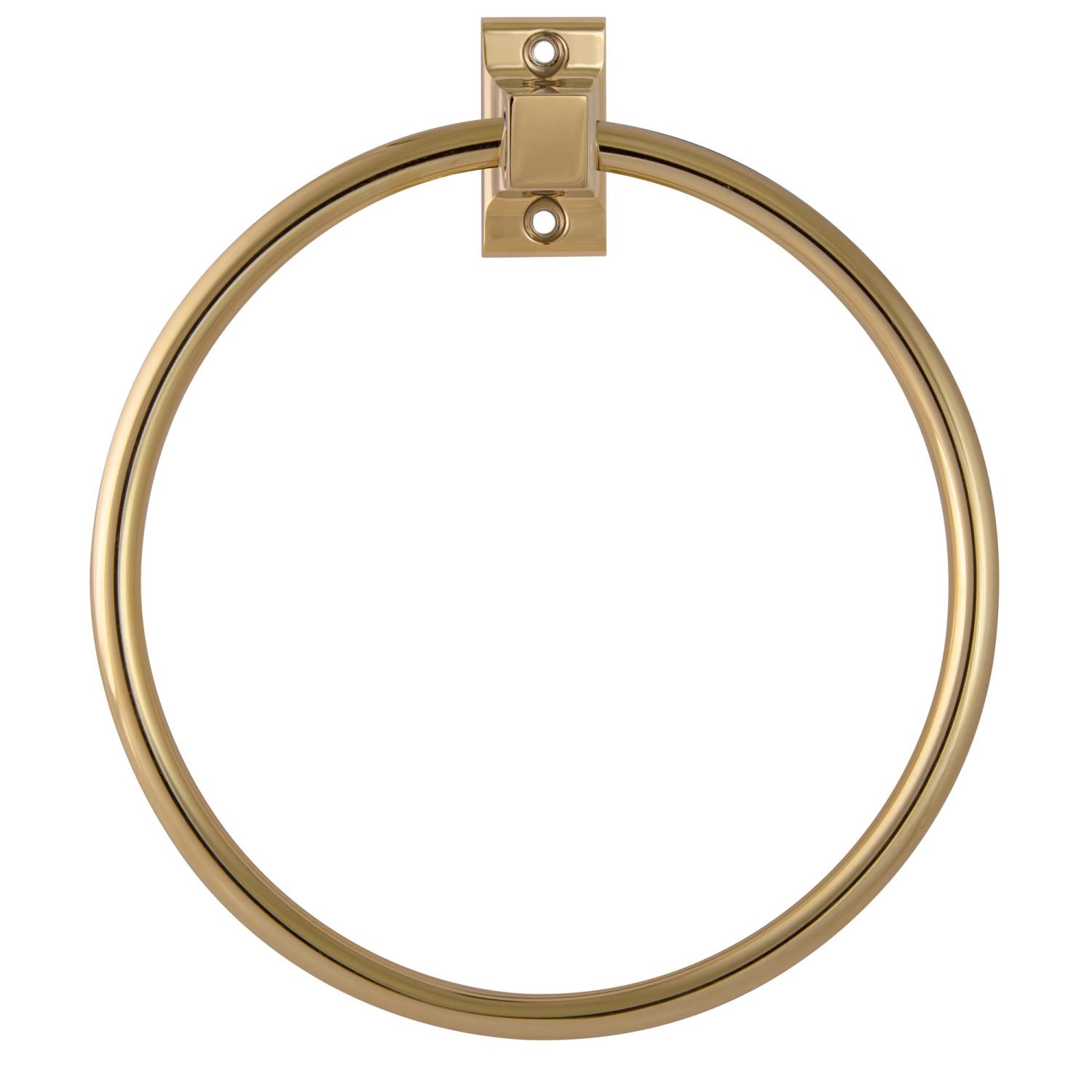 Millbridge Brass Towel Ring ǀ Bath ǀ Today's Design House
