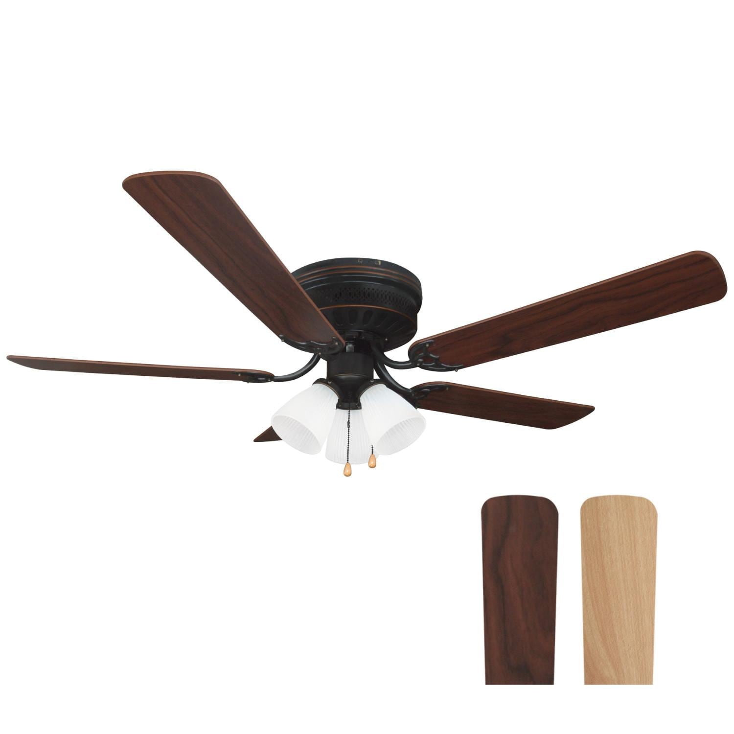 52 Inch Led Reverse Airflow Ceiling Fan