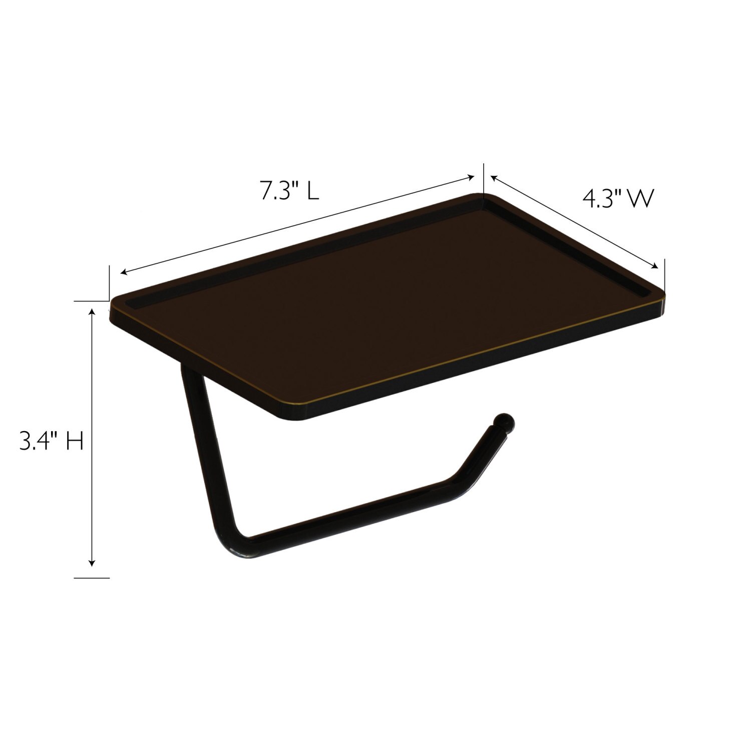 Millbridge Bronze Toilet Paper Holder with Shelf ǀ Bath ǀ Today's