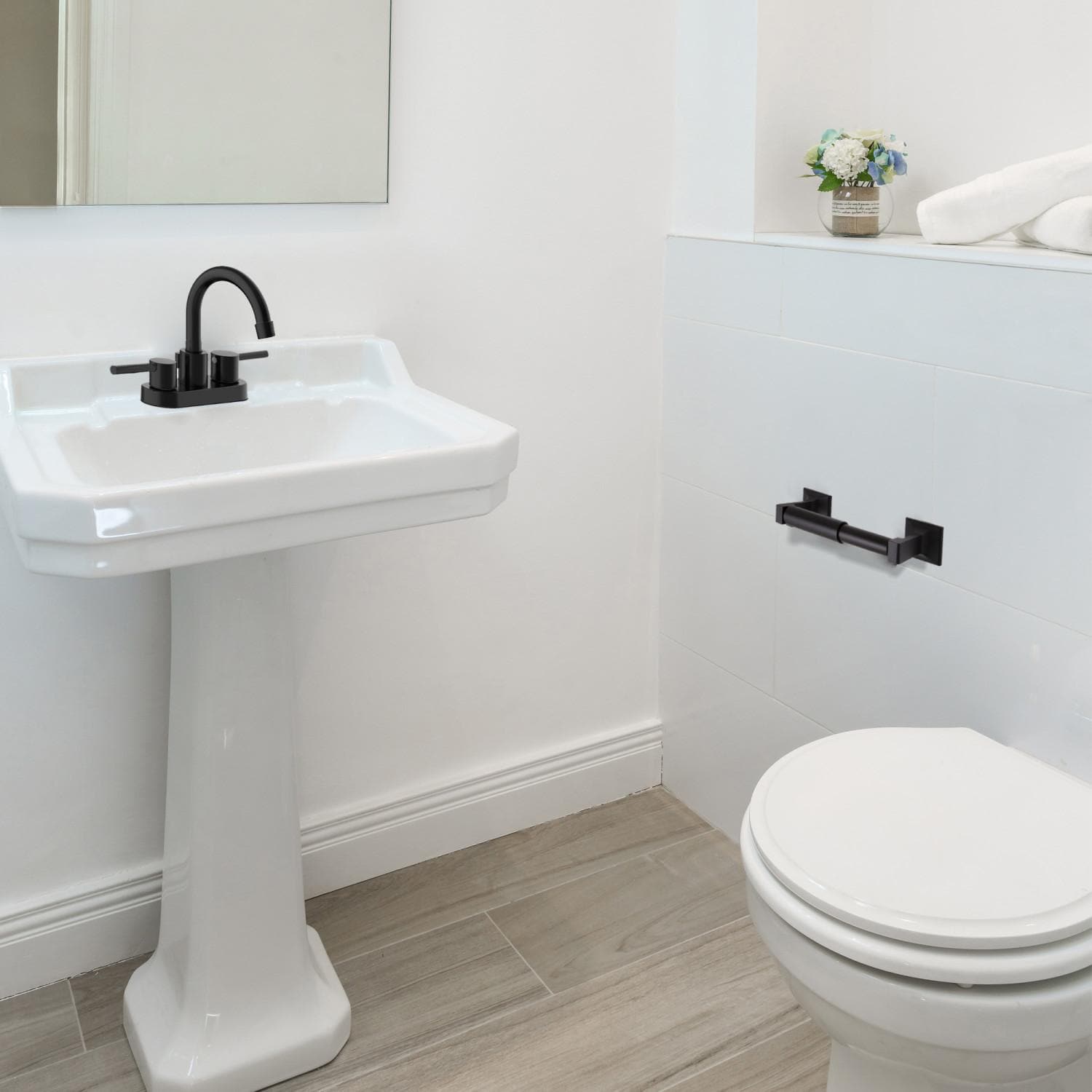 Millbridge Matte Black Toilet Paper Holder ǀ Bath ǀ Today's