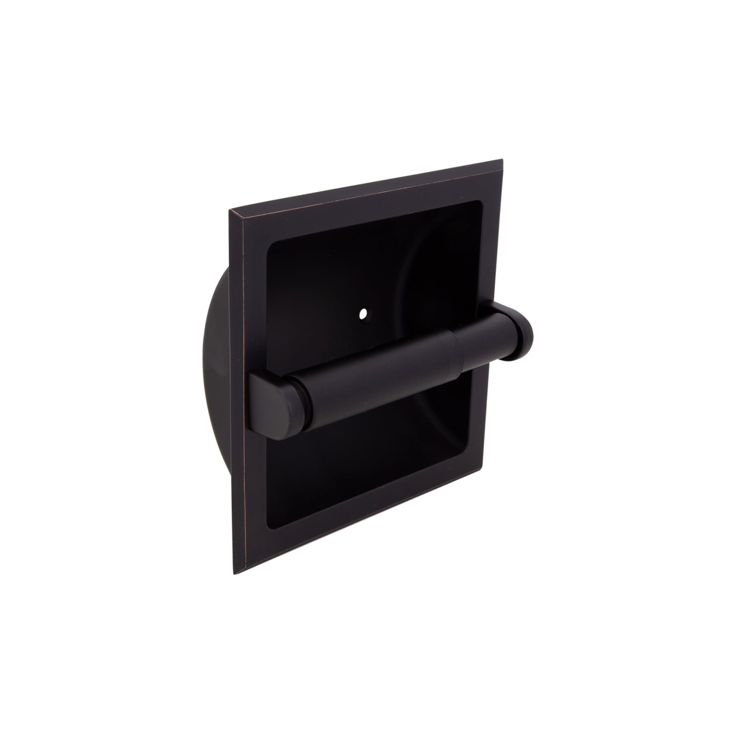 Design House Millbridge Wall Mounted Toilet Paper Roll Holder in Matte Black 544569