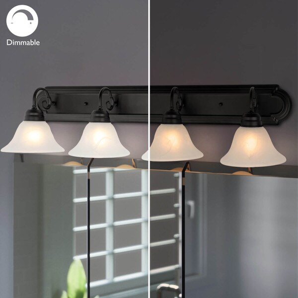 Aubrey 4-Light Matte Black Vanity Light