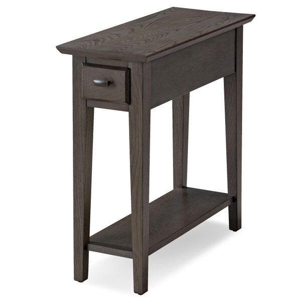 Narrow Chairside Table Smoke Gray ǀ Furniture ǀ Today's Design House