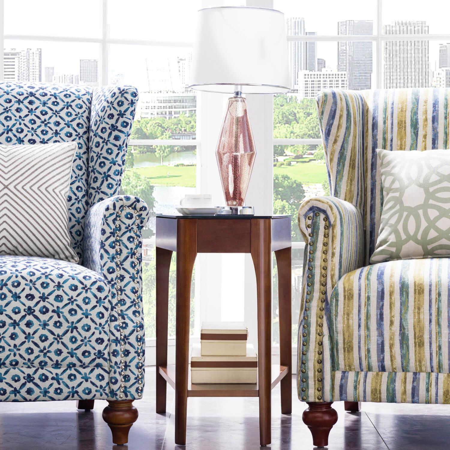 Obsidian Recliner Wedge Table Chestnut ǀ Furniture ǀ Today's Design House