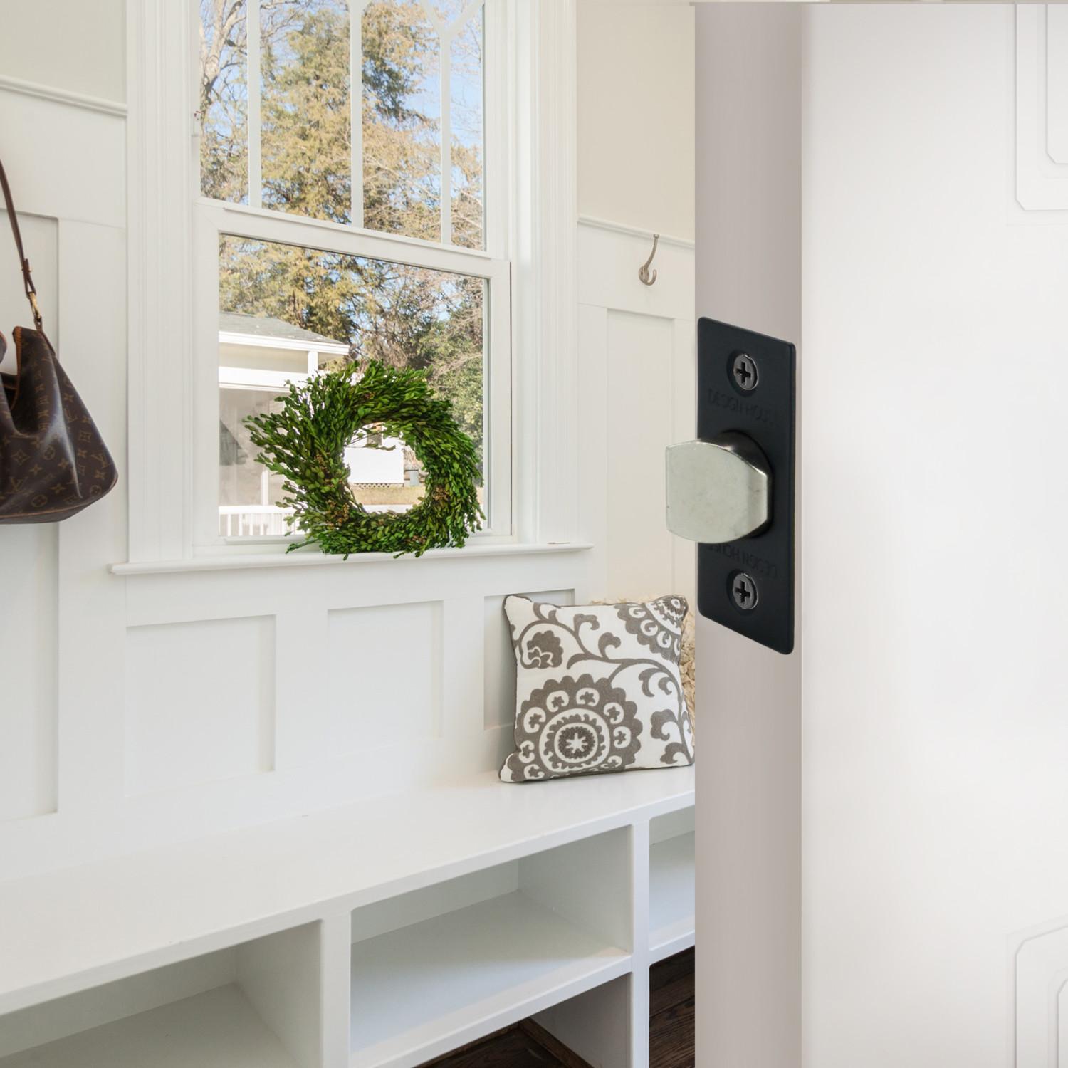 2Way Passage Latch Round Corner Matte Black ǀ Hardware & Locks ǀ Today