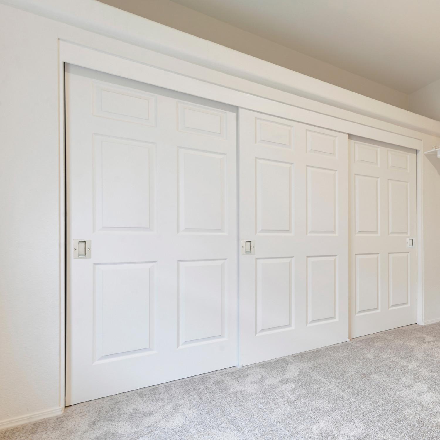 Pocket Passage Door Hardware Satin Nickel 2 Pack ǀ Hardware & Locks ǀ