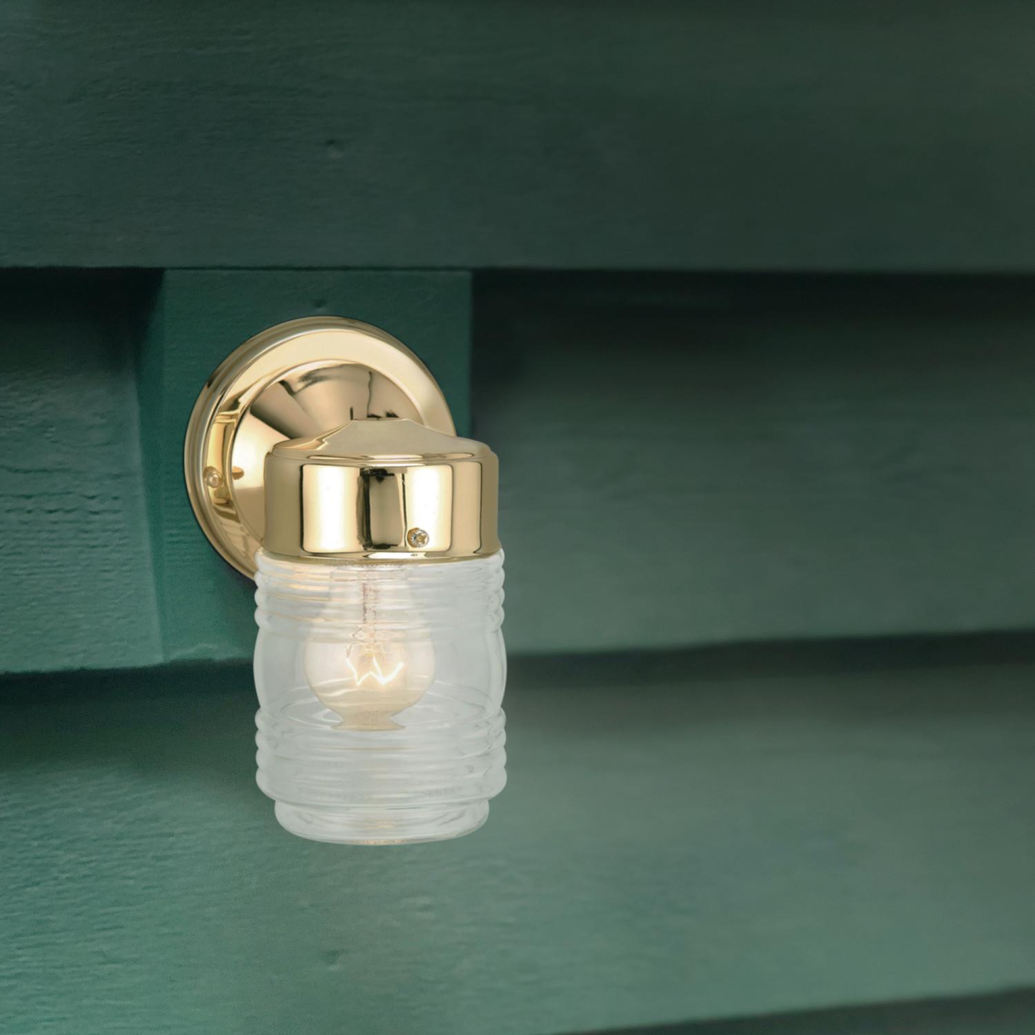 Jelly jar clearance wall sconce