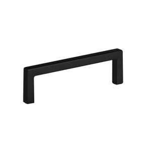 Hollow Bar Cabinet Pull 3-3/4 inch (96 mm) Matte Black, 10-Pack