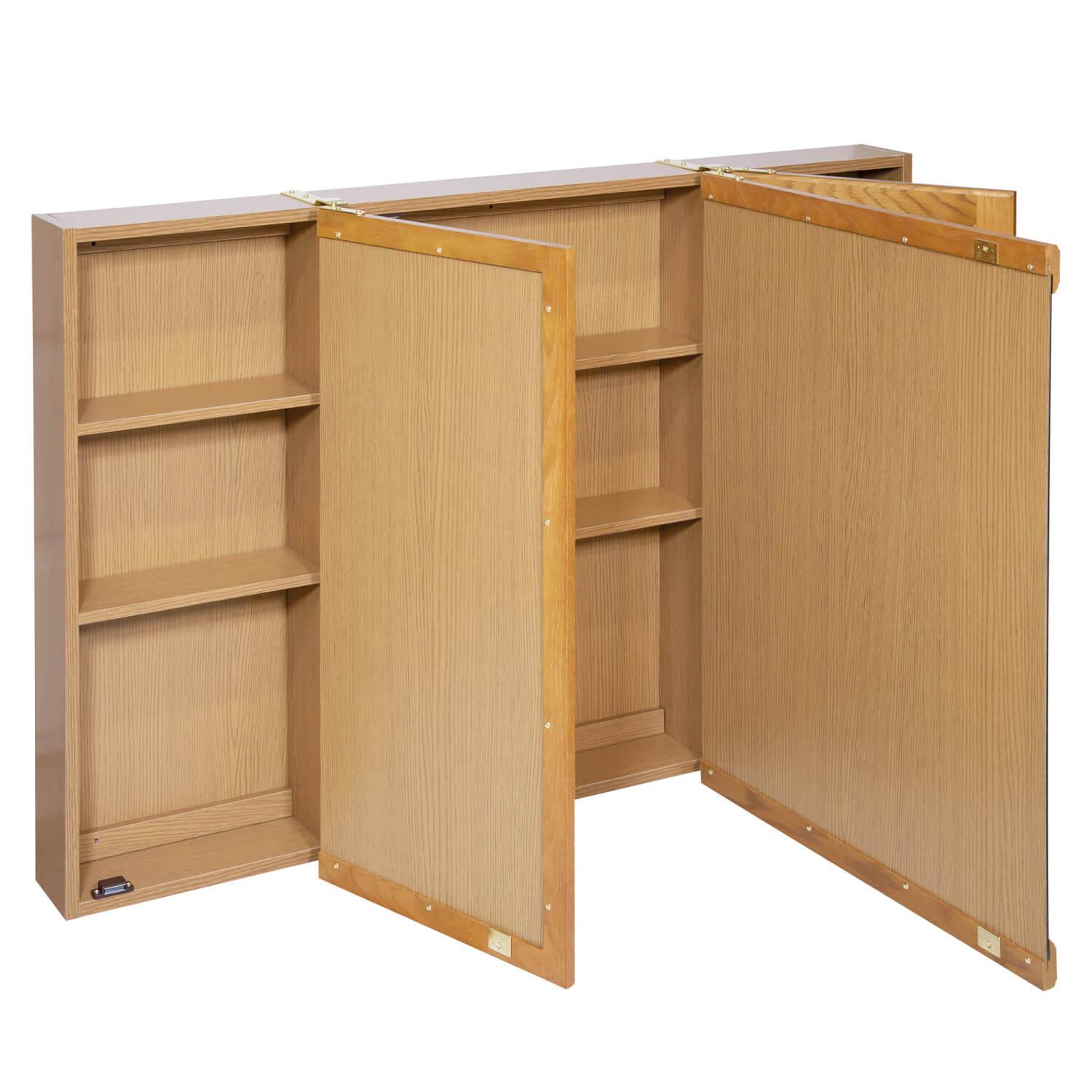 Richland 48 Inch Medicine Cabinet Nutmeg Oak | Bath | Today's Design House