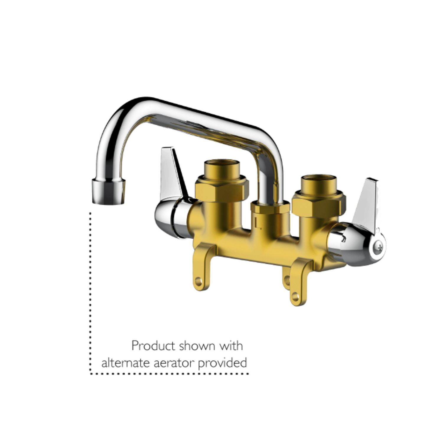 Ashland Laundry Tub 2 Handle Utility Faucet Rough Brass Chrome ǀ