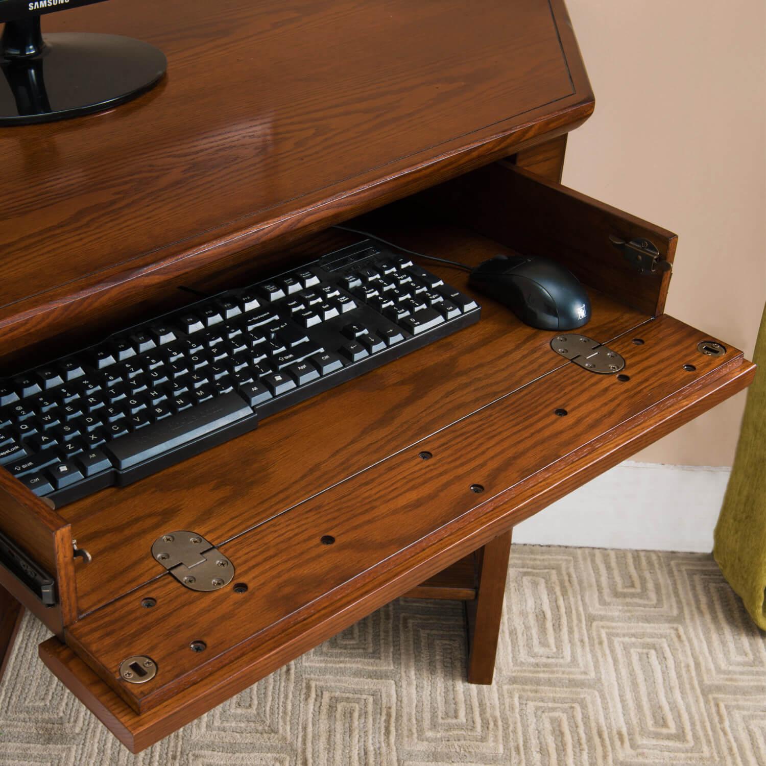 Computer Desk Rustic Oak Slate 48 Inch ǀ Furniture ǀ Today'S Design House