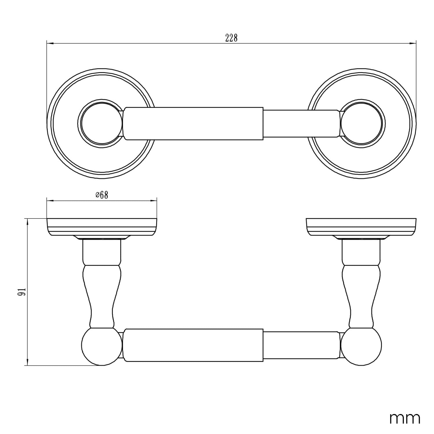 Smack Brushed Nickel Recessed Toilet Paper Holder,Contemporary