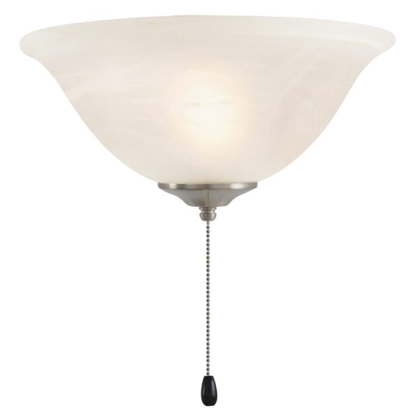 3-Light Satin Nickel LED Ceiling Fan Light Kit 3-Light Satin Nickel LED Ceiling Fan Light Kit