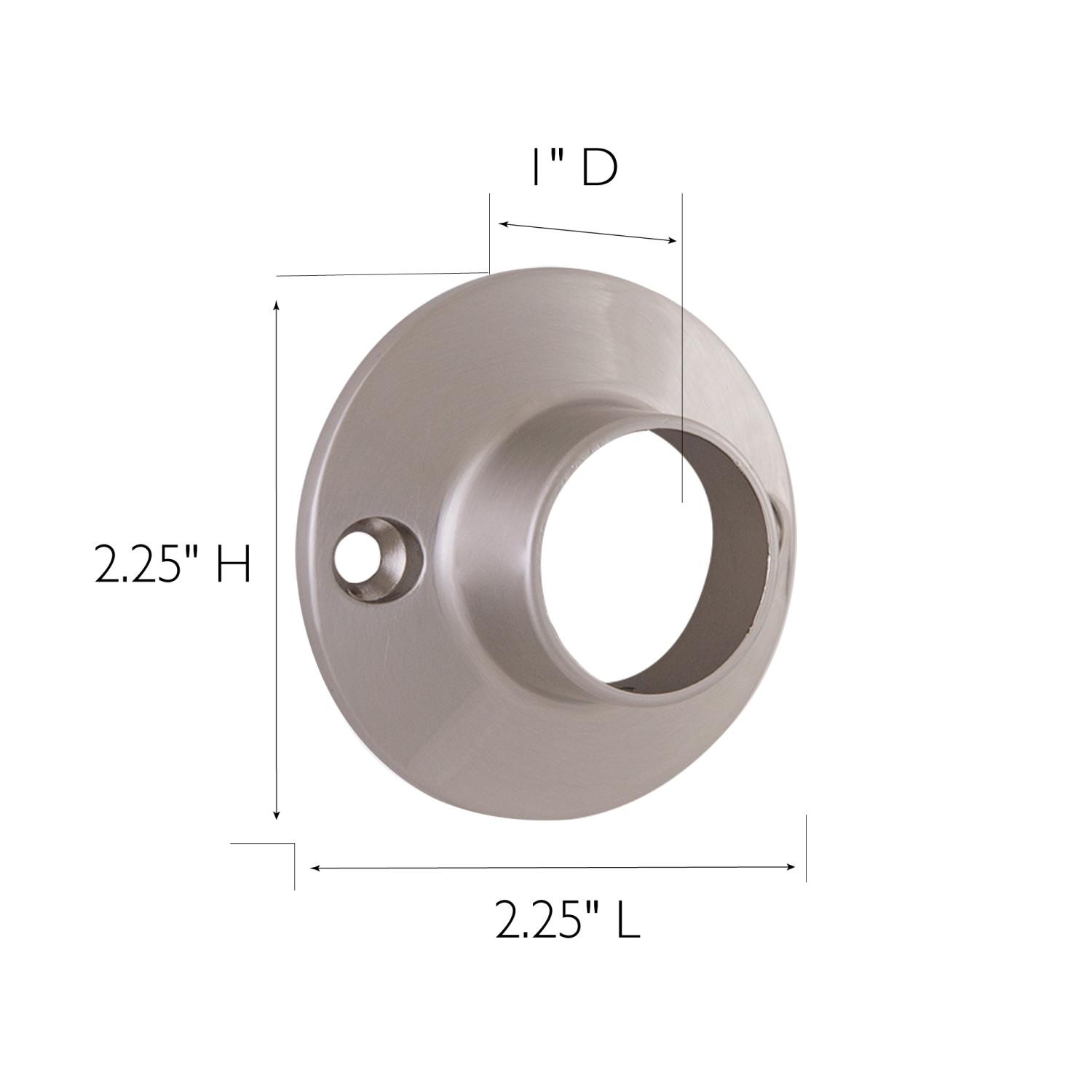 Satin Nickel Shower Rod Bracket, 5 Pack ǀ Bath ǀ Today's Design House