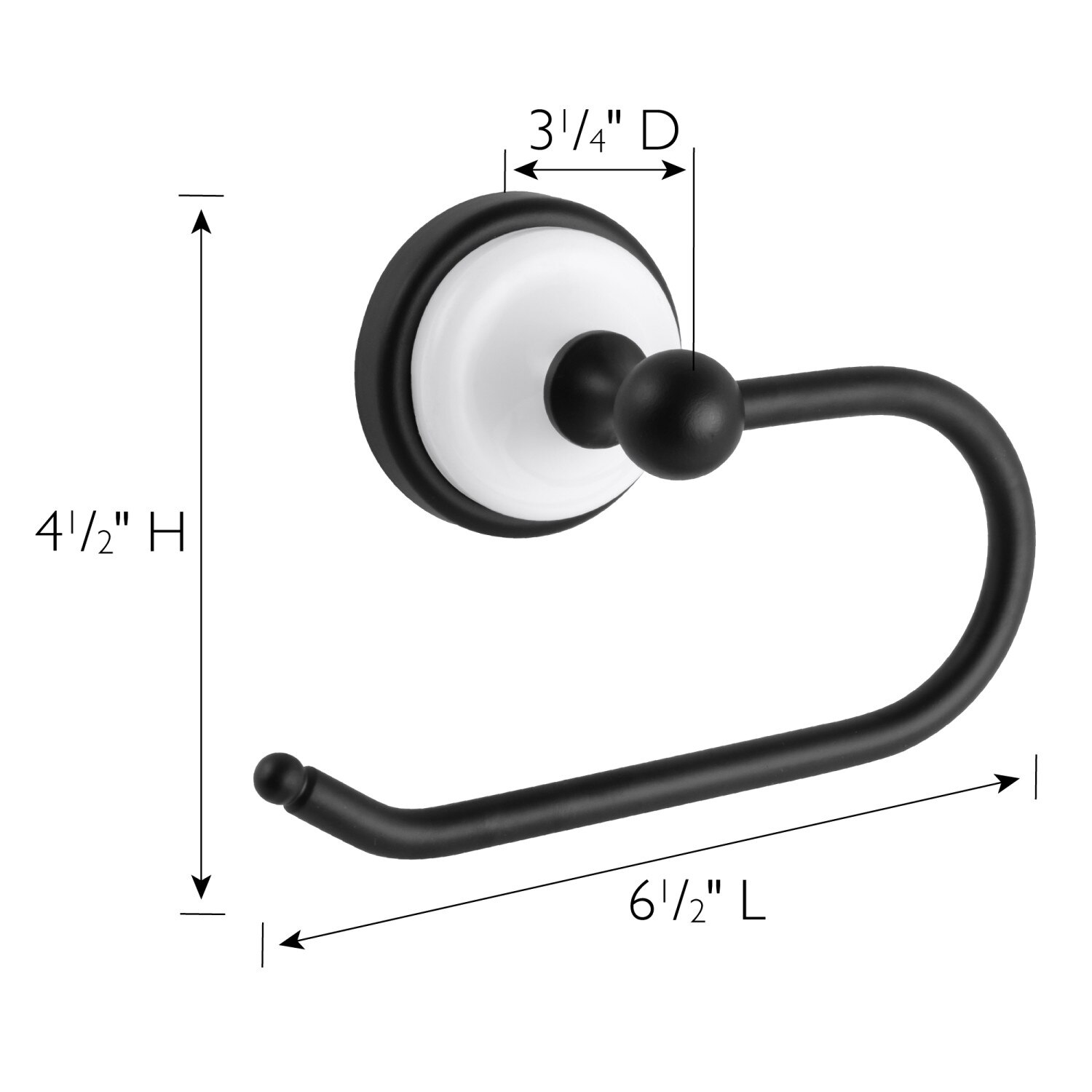 Savannah Toilet Paper Holder Matte Black White Bath Today's Design