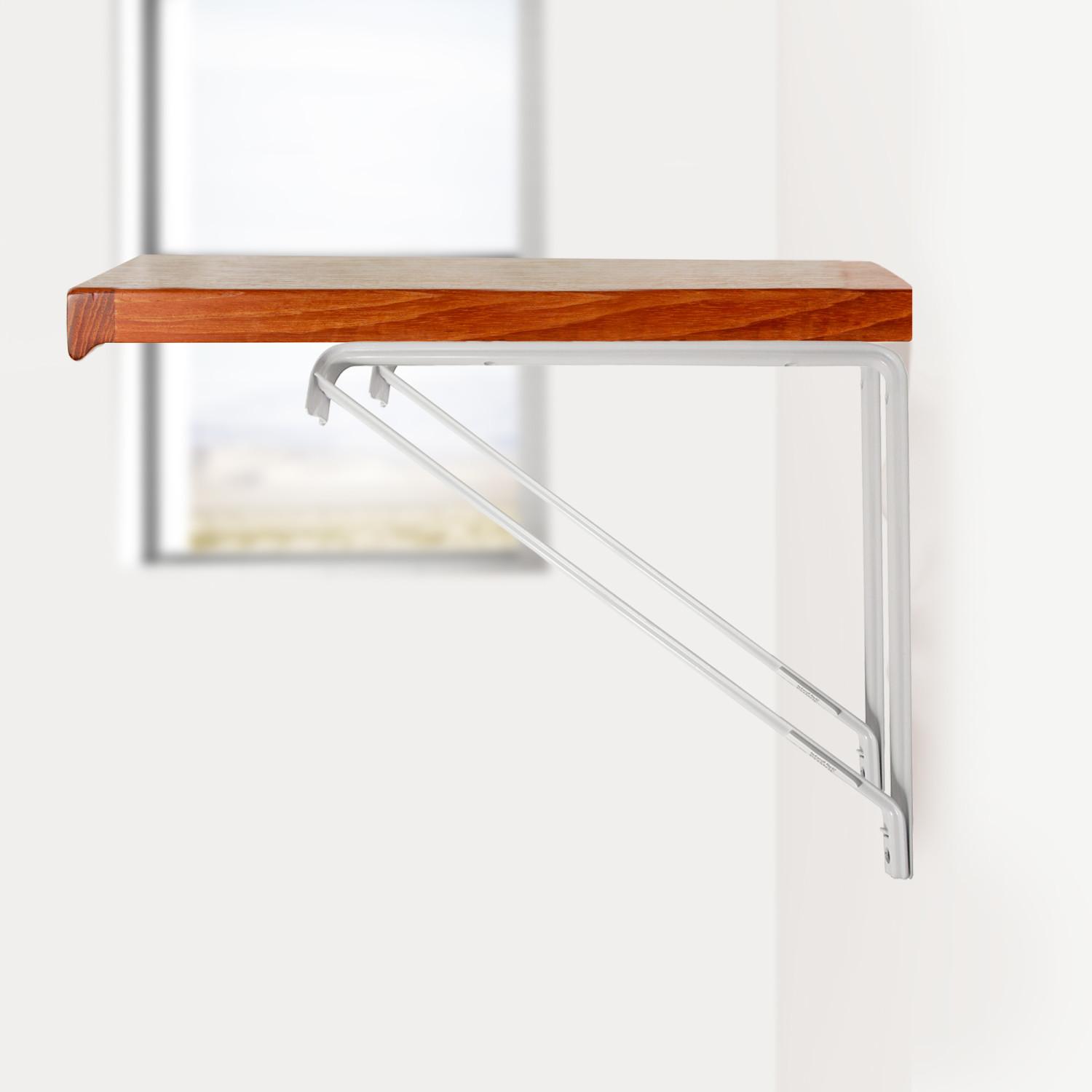 Shelf Rod Bracket White 11 Inch 3 Pack ǀ Hardware & Locks ǀ Today's