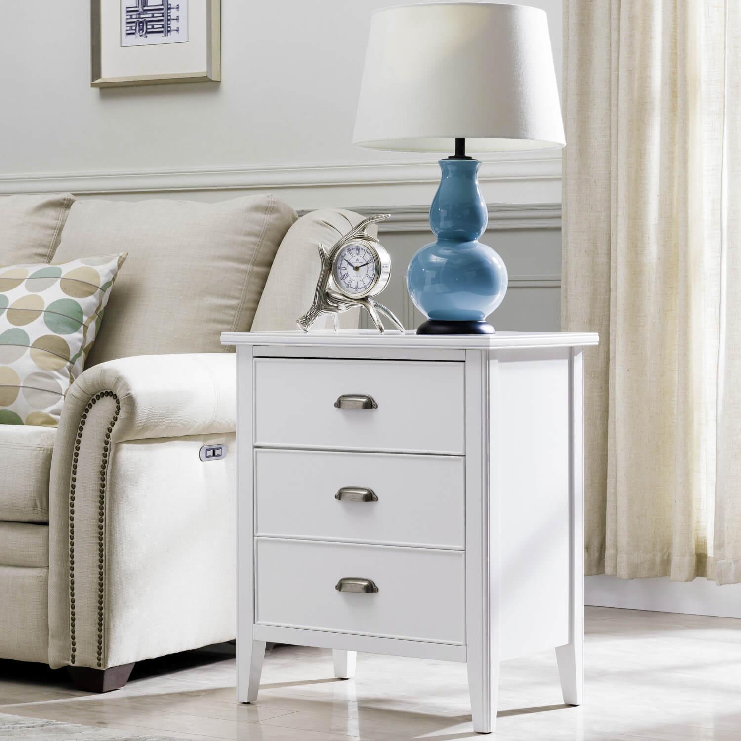 Nightstand with plugs discount