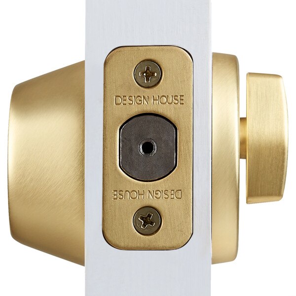 Schlage B Series Collins C Satin Brass Traditional Single Cylinder Deadbolt 177978