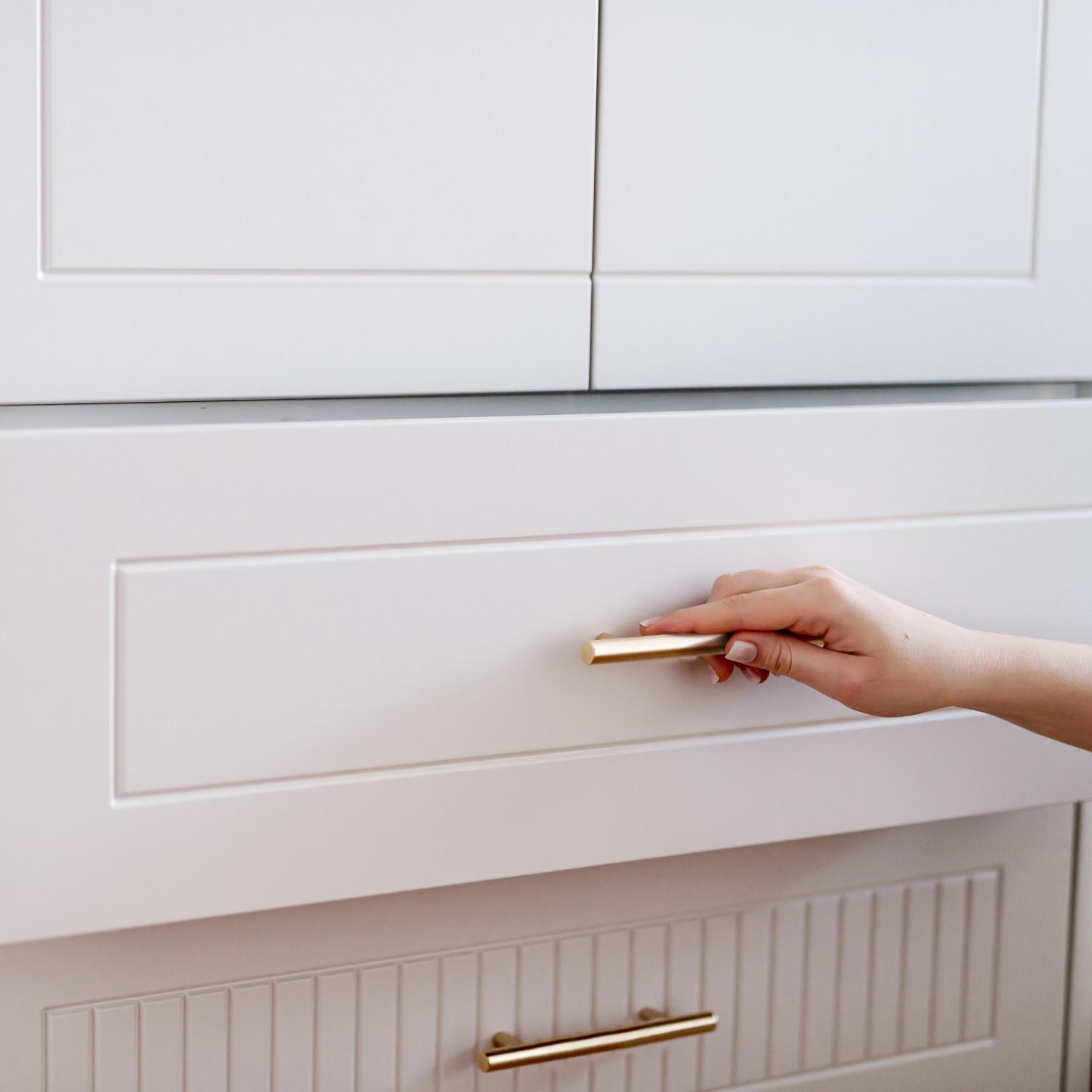 Solid Bar Pull Satin Gold 10 Pack ǀ Kitchen ǀ Today's Design House