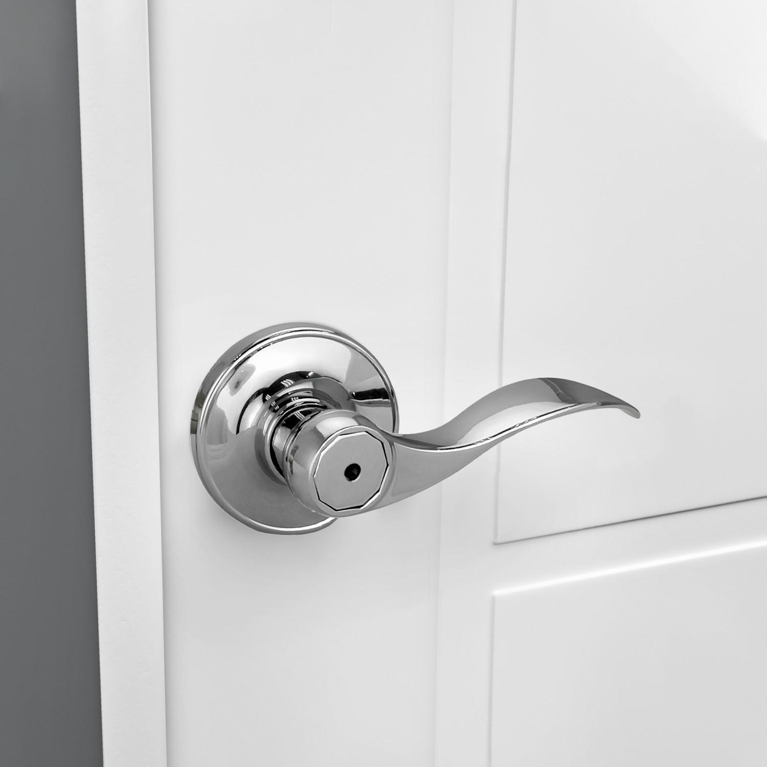 Springdale Privacy Door Handle Polished Chrome ǀ Hardware & Locks ǀ