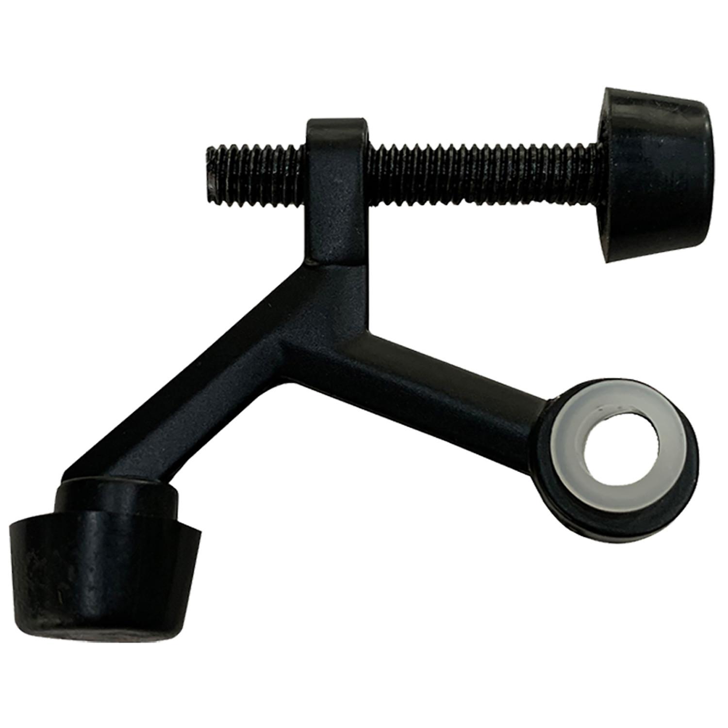 Standard Hinge Pin Door Stop Matte Black 2.1 Inch 5 Pack ǀ Hardware