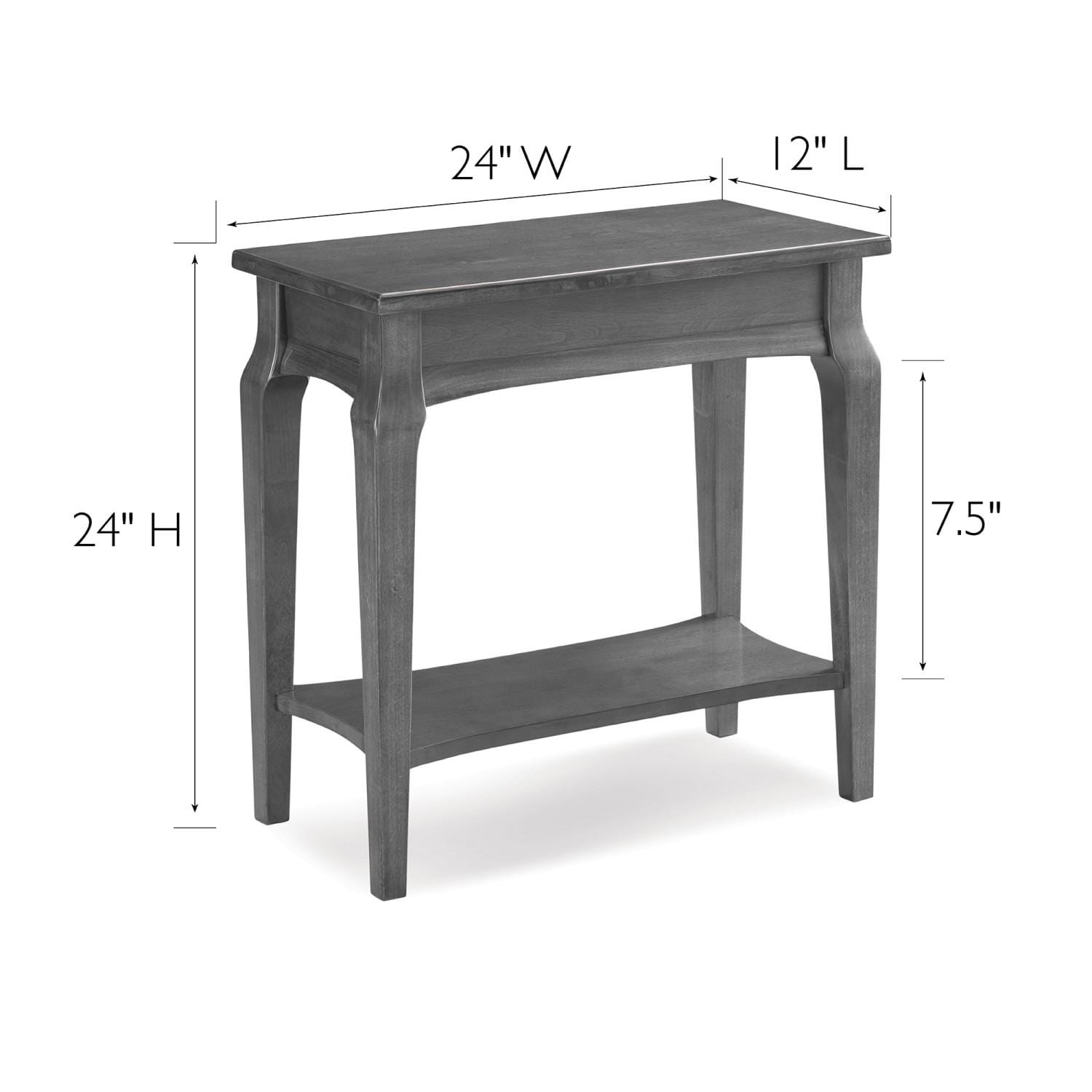 Stratus Narrow Side Table Smoke Gray Furniture Today s Design