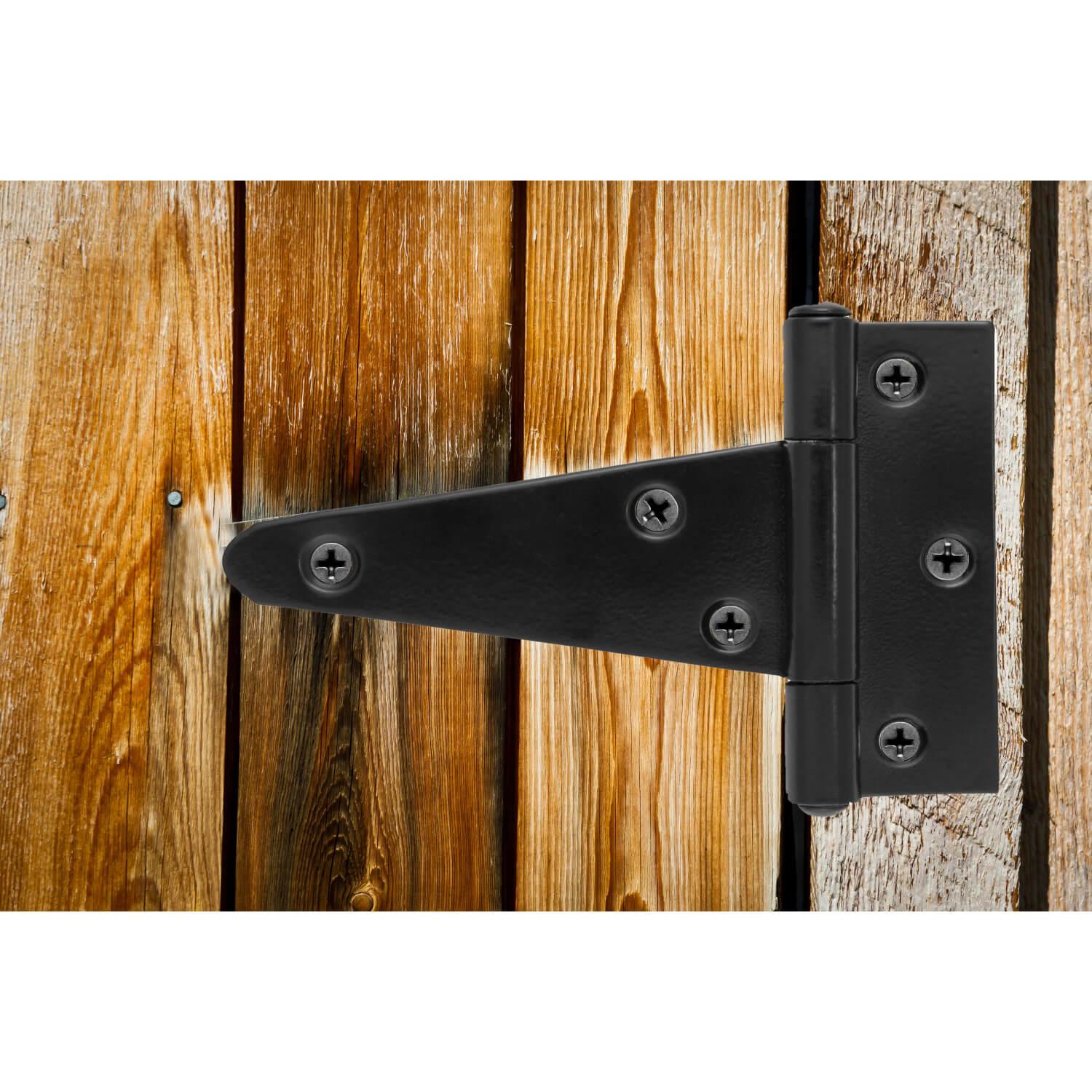 T Hinge Matte Black 4 Inch 4 Pack ǀ Hardware & Locks ǀ Today's Design House