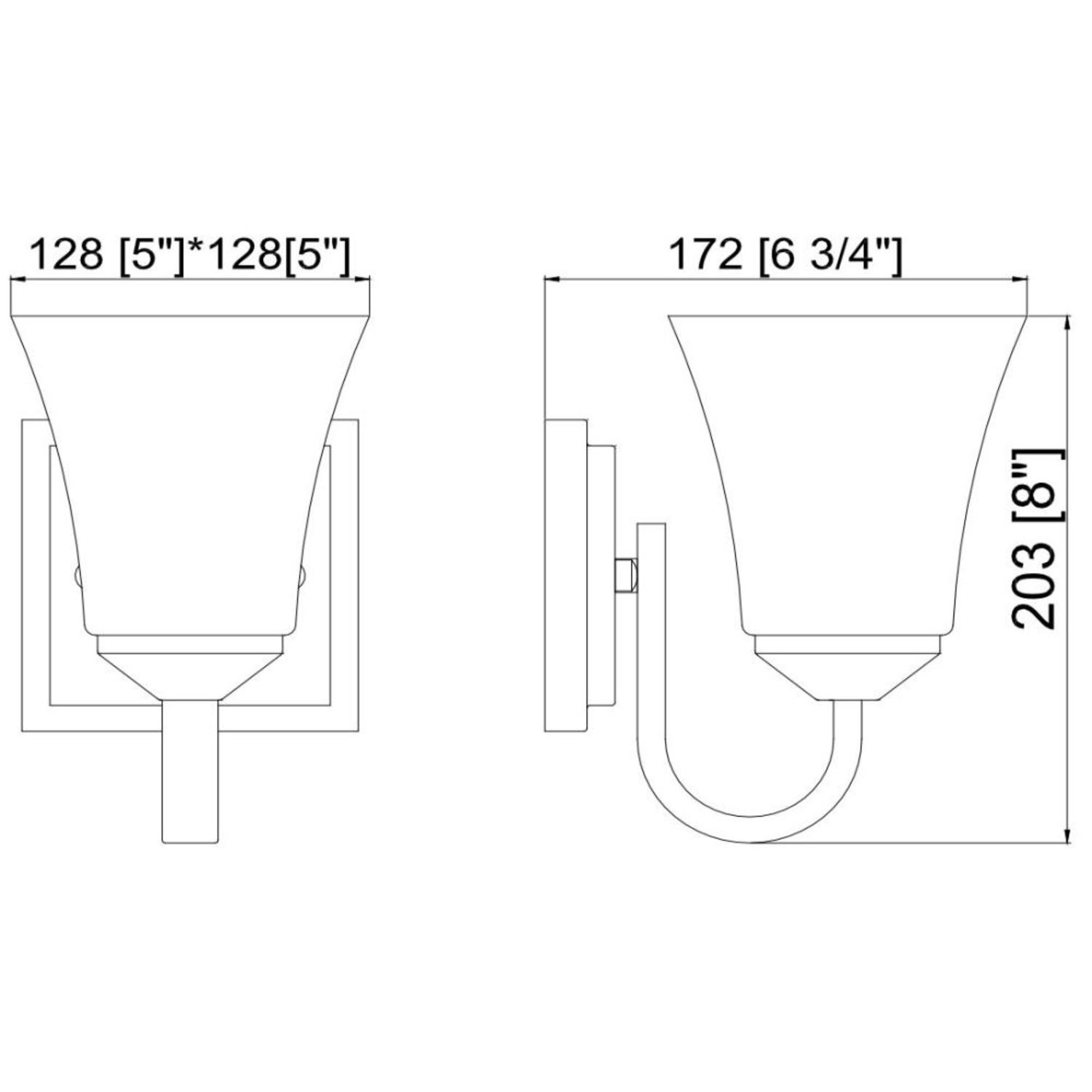 Torino Wall Mount Indoor Light Fixture Brushed Bronze 1 Light ǀ