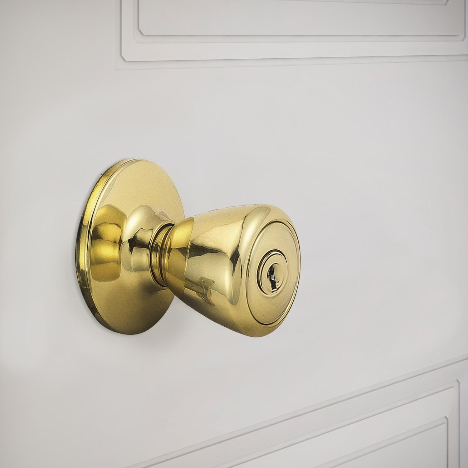 Tulip Brass Keyed Entry Door Knob ǀ Hardware & Locks ǀ Today's