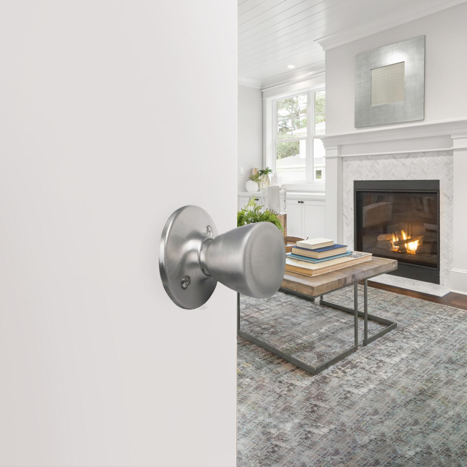 Tulip Dummy Door Knob Satin Nickel ǀ Hardware & Locks ǀ Today's Design